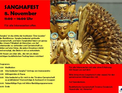Sanghafest Samstag, 8. November 2025, 11:00 – 16:00